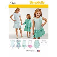 Simplicity Childs and Girls Dress, Coat and Jacket 377749