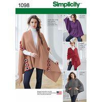 Simplicity Ladies Fleece Ponchos and Wraps 377663