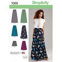simplicity ladies wide leg trousers or shorts and skirts in 2 lengths  ...