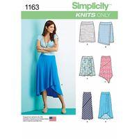 simplicity ladies knit skirts with length variations 377739