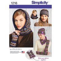 simplicity ladies knit cold weather accessories 381650