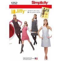 simplicity ladies and miss petite dress or jumper 381765