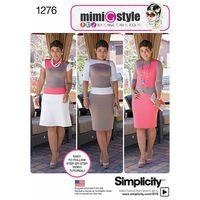 simplicity ladies and miss petite knit dress 381782
