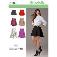 Simplicity Ladies\' Skirt with Length and Trim Variations 381789