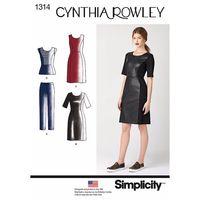 simplicity ladies dress top knit trousers cynthia rowley collection 38 ...