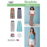 Simplicity Ladies\' Slim Maxi Skirt, Wide Leg Trousers, Slim Trousers & Shorts 381859