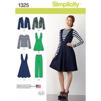 Simplicity Ladies Trousers Jumper or Tunic Jacket and Knit Top 381865