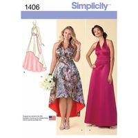 Simplicity Ladies\' and Plus Size Special Occasion Dress 381929