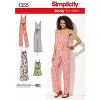 Simplicity Ladies Maxi Dress and Long or Short Jumpsuit 381938