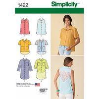 simplicity ladies button up mini dress or shirt with variations 381941