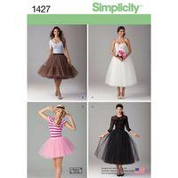 simplicity ladies tulle skirt in three lengths 381951