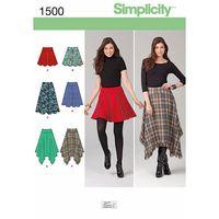 simplicity ladies skirts with length variations 382306