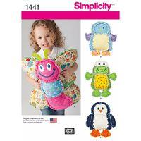 Simplicity Rag Quilted Animal Pillows 382308