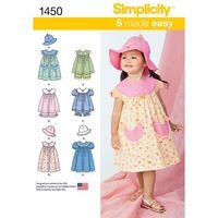 simplicity toddlers dress top panties and hat 382324