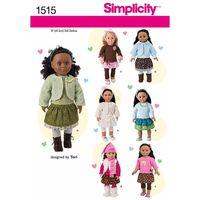 Simplicity 18 Doll Wardrobe 382339