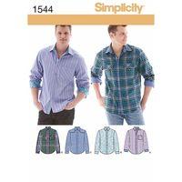 Simplicity Men\'s Shirt with Fabric Variations 382362