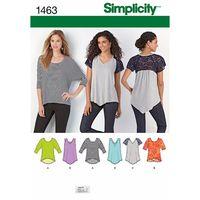 simplicity ladies knit tops 382363