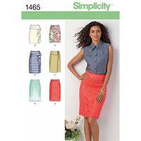 Simplicity Ladies Slim Skirt in Two Lengths 382364