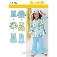 simplicity childs dress top trousers and jacket 382390