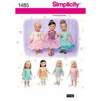 Simplicity 18in Doll Clothes with Trim Variations 382403