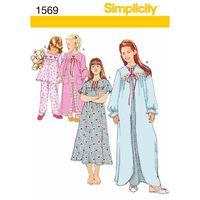 Simplicity Child\'s and Girl\'s Sleepwear 382420