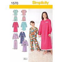 Simplicity Childs Girls and Boys Loungewear 382454