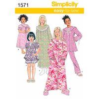 Simplicity Childs and Girls Loungewear Separates 382456