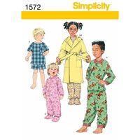 Simplicity Toddlers and Childs Sleepwear and Robe 382457