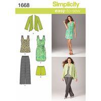 Simplicity Ladies Separates in Sizes XXS to XXL 382476