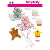 Simplicity Bear, Blanket, Animal Blanket, Chick Toy 382478