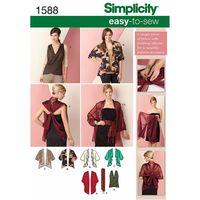 Simplicity Kimono Jacket and Wrap Size XS-XXL 382488