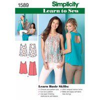 Simplicity Ladies Learn to Sew Tops 382491