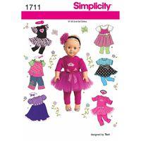Simplicity 18 Doll Clothes 382495
