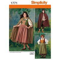 simplicity ladies and mens costume 382524
