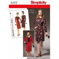 Simplicity Ladies\' 1940\'s Vintage Dress 382528