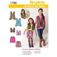 simplicity learn to sew childs girls sportswear 382531