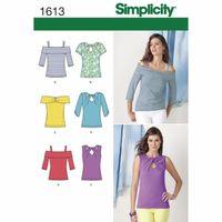 simplicity ladies knit tops 382535