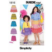 Simplicity Childs and Girls Skirts SUEDEsays Collection 382572