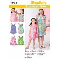 Simplicity Learn to Sew Child\'s & Girl\'s Dresses 382590