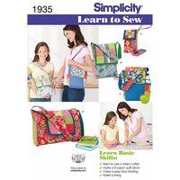 Simplicity Learn to Sew Bags 382608