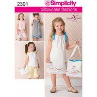 Simplicity Child\'s Vintage Pillow Case Fashion 382676