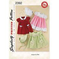 simplicity babies vintage layette 382683