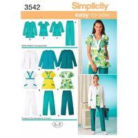 Simplicity Ladies and Plus Size Scrubs 382764