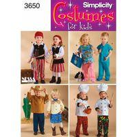 Simplicity Toddler Costumes 382778