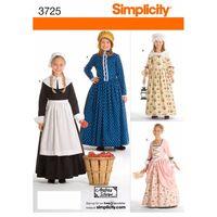 simplicity child and girl costumes 382804