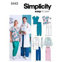 simplicity ladies and mens plus size scrubs 382856