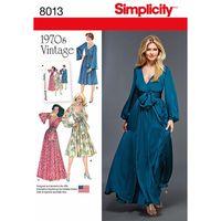 Simplicity Ladies Vintage 1970s Dresses 382928