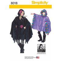 Simplicity Childs Girls and Ladies Fleece Ponchos 382940
