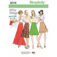 Simplicity Ladies Vintage 1970s Skirts 382943