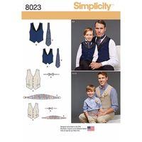 Simplicity Boys and Mens Vest Bow tie Cummerbund and Ascot 382949